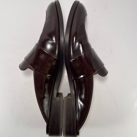 Madewell Burgandy Elin Backless Loafer slides - Picture 7 of 8